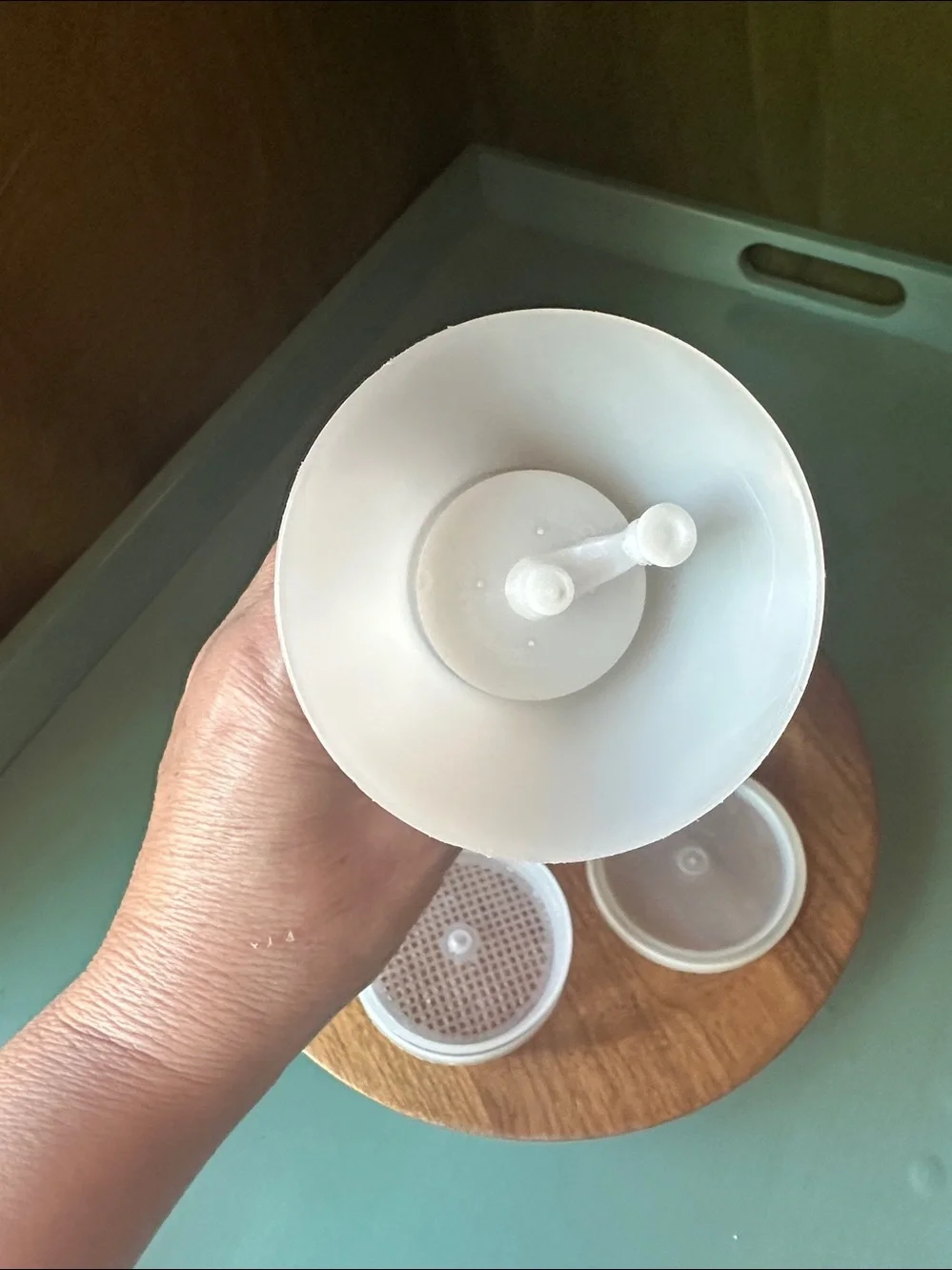 vintage tupperware jifi sift. has been sitting in storage needs to be washed